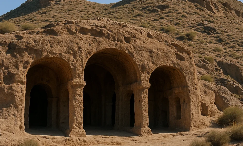 Rock-carved Byzantine church discovered inside Cabezo María volcano in Antas, Almería