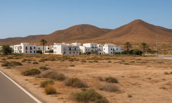 Site of planned development at the entrance to Cabo de Gata village, Almería