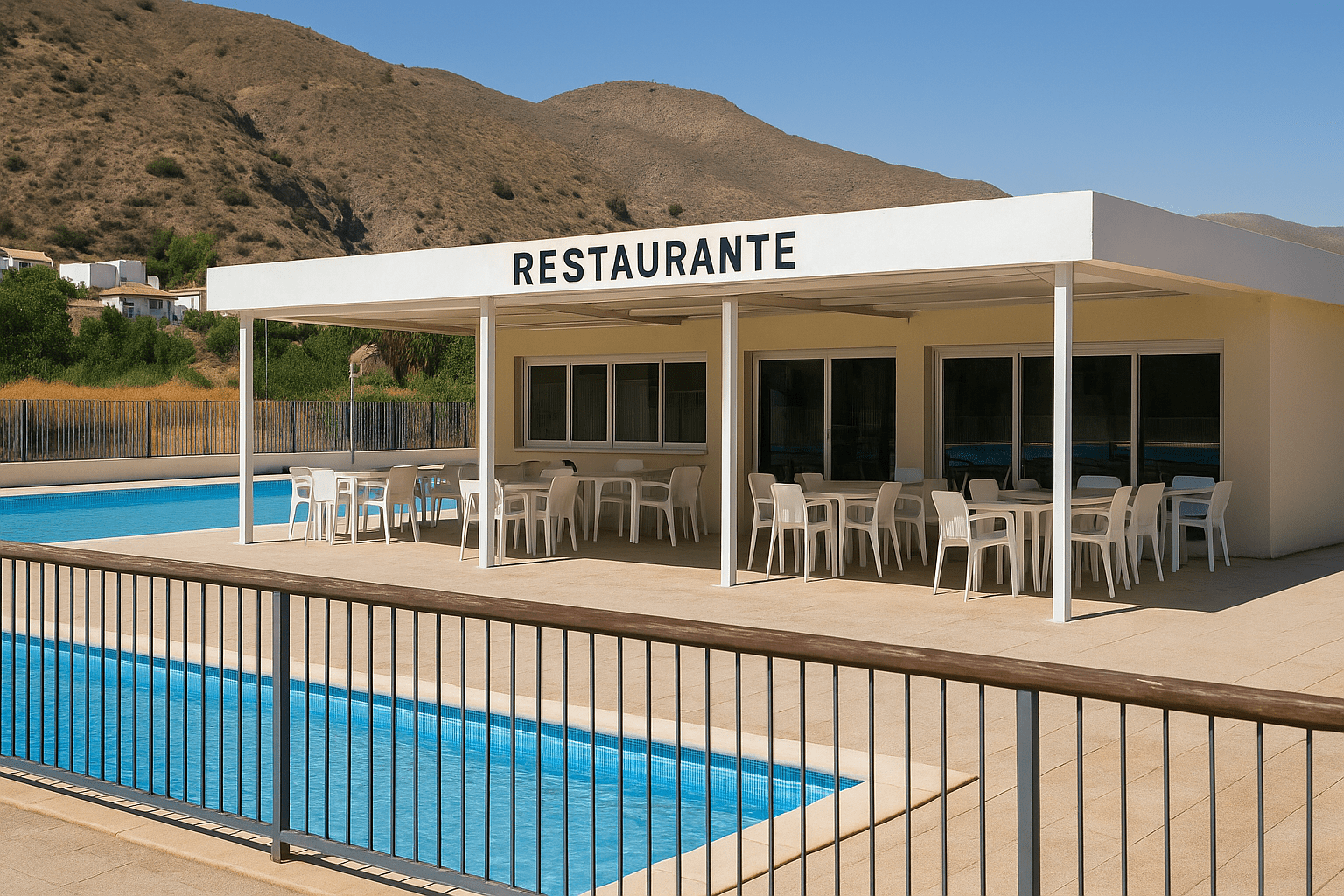 Restaurant concession at Canjáyar pool area in Almería