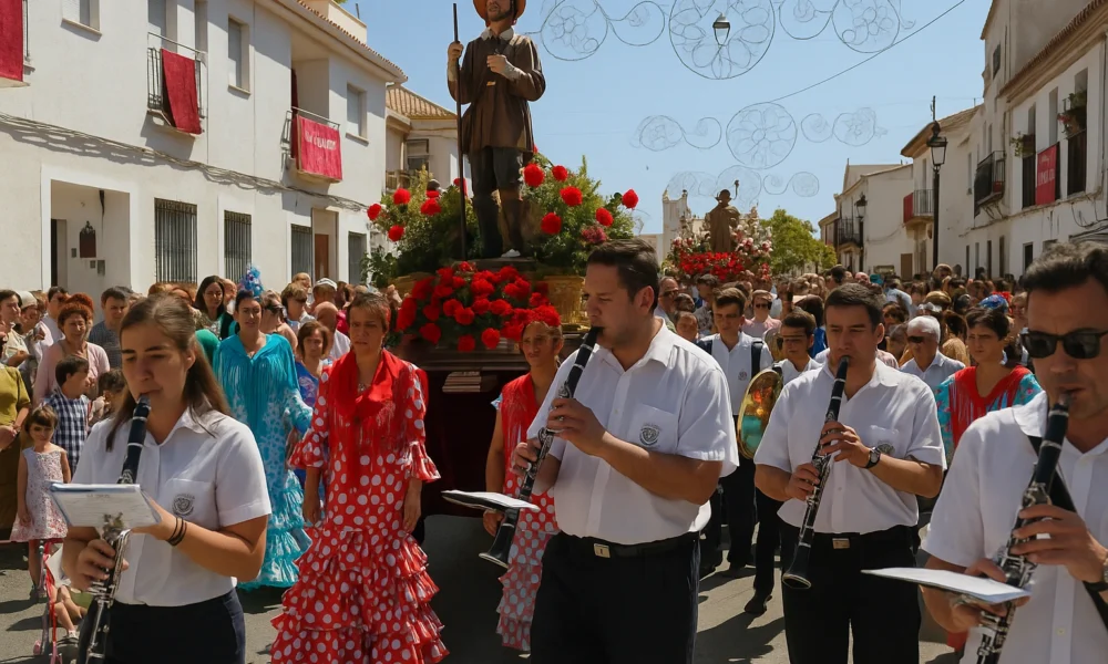 San Isidro Festival celebration with traditional parade and local music