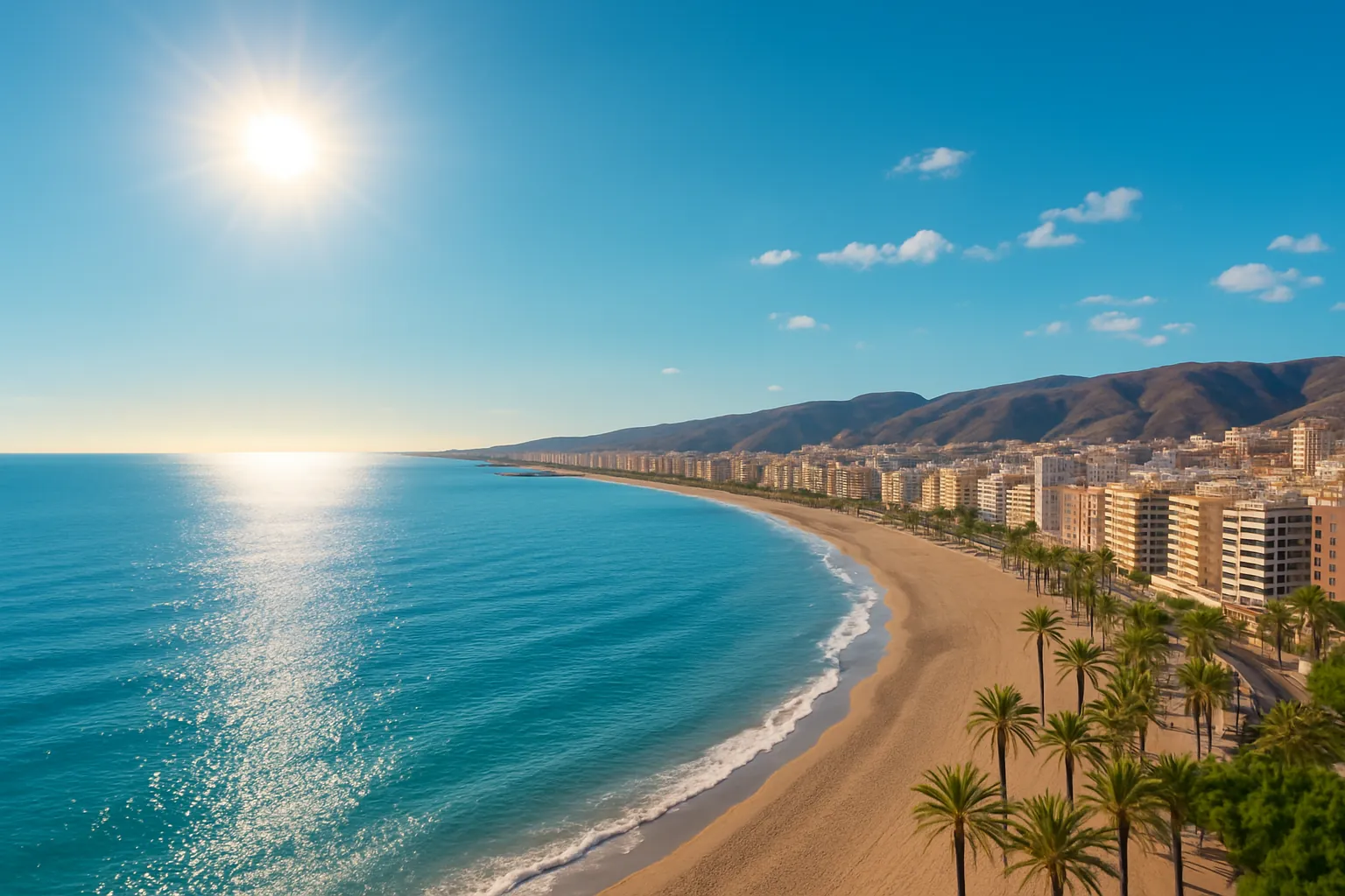 Almeria weather forecast with panoramic coastal view