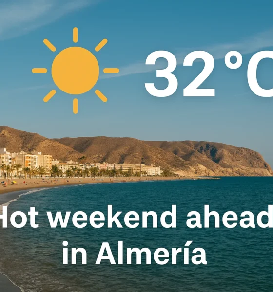 Almería weekend weather forecast: sunny and warm along the coast