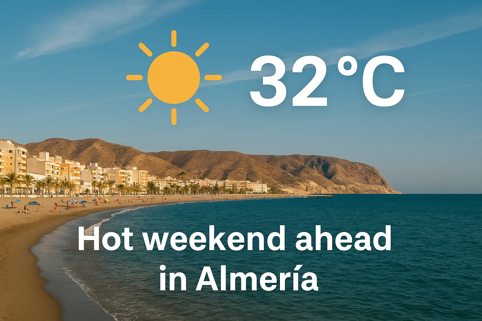 Almería weekend weather forecast: sunny and warm along the coast