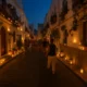 Night of the Candles in Mojácar with candlelit streets and lanterns
