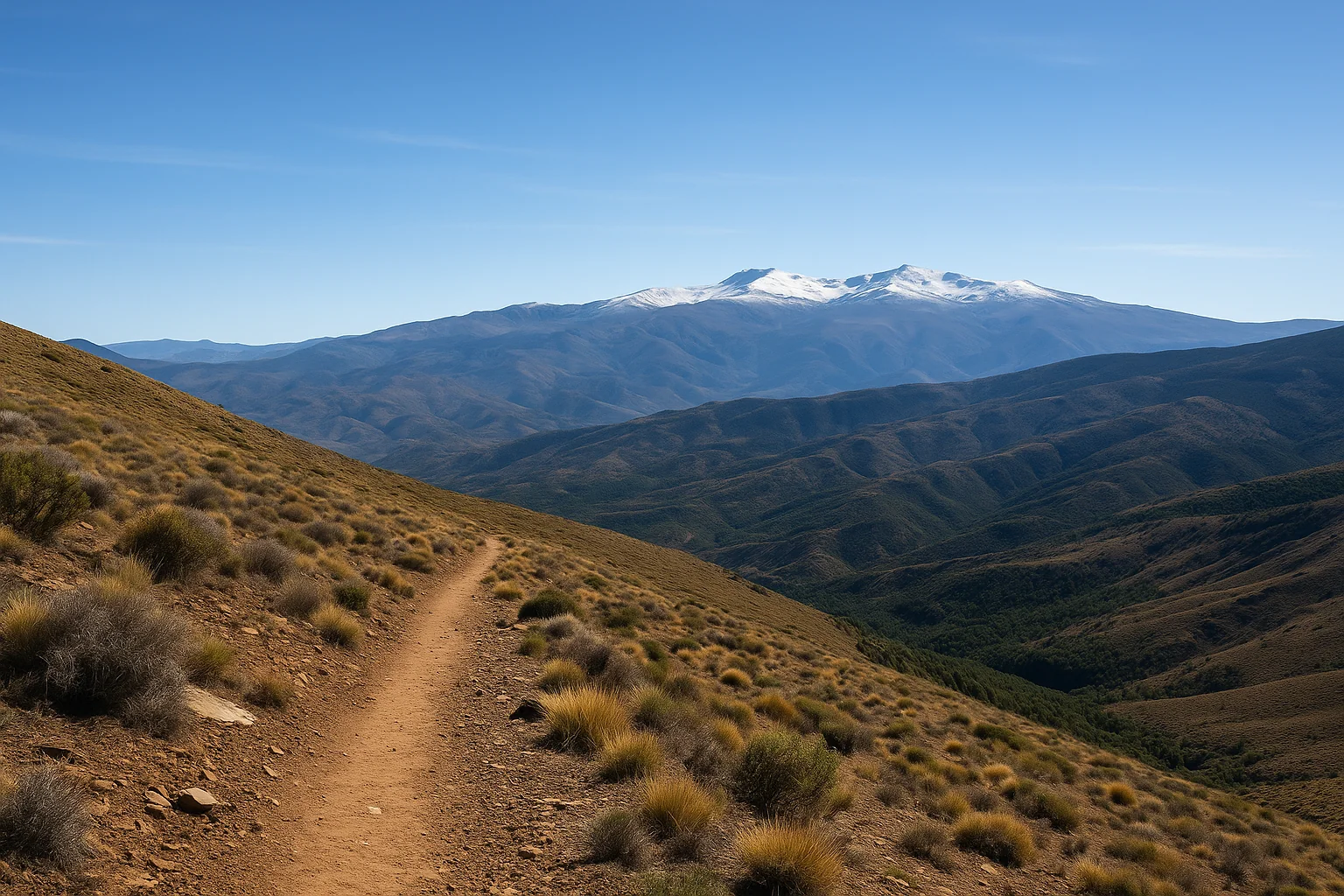 The Sulayr Trail Sierra Nevada circular hiking route through 60 villages