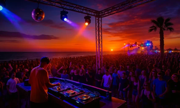 Sunwaves Festival at Roquetas de Mar beach in 2025