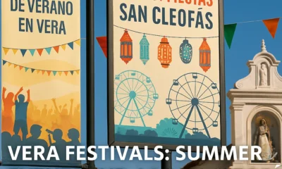 Vera festivals with summer events and San Cleofás fair