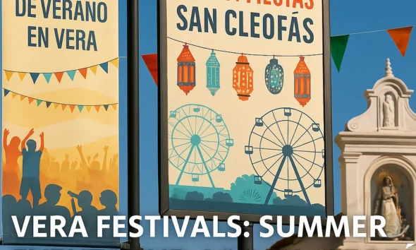 Vera festivals with summer events and San Cleofás fair