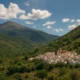 Mountain landscape near Abla, Almeria, with Sierra Nevada backdrop and natural hiking trail