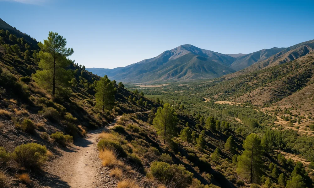 Mountain trails near Abrucena, Almeria — Sierra Nevada foothills in southern Spain