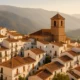 View of rural Almeria village surrounded by hills, representing affordable homes in inland Almeria