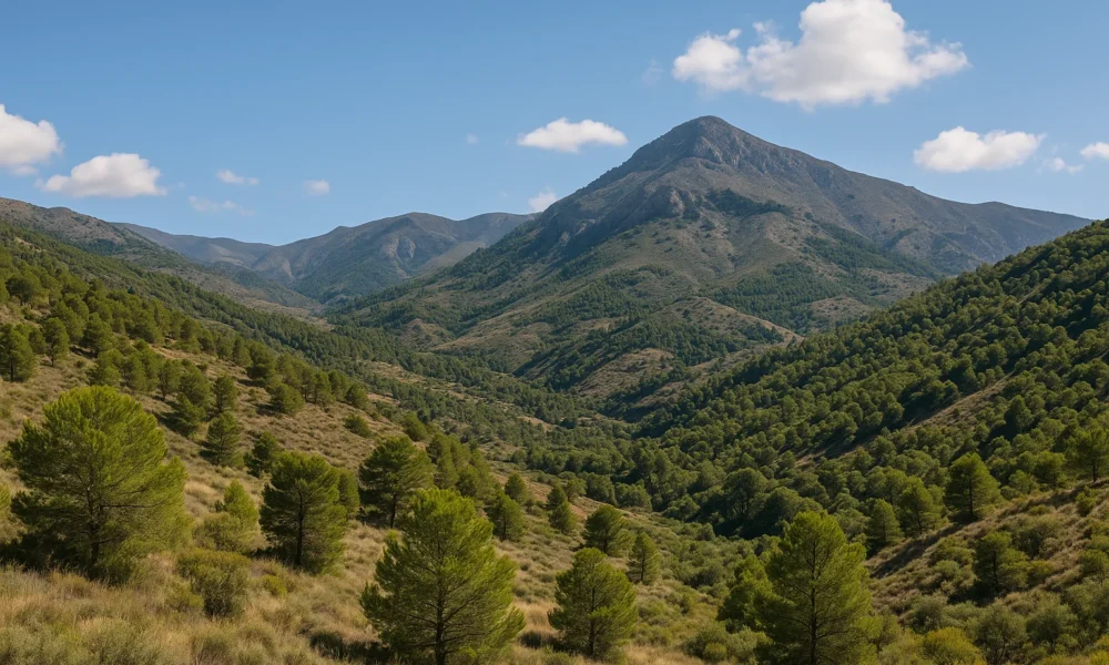 Mountain landscape near Albanchez in Almeria, Andalusia