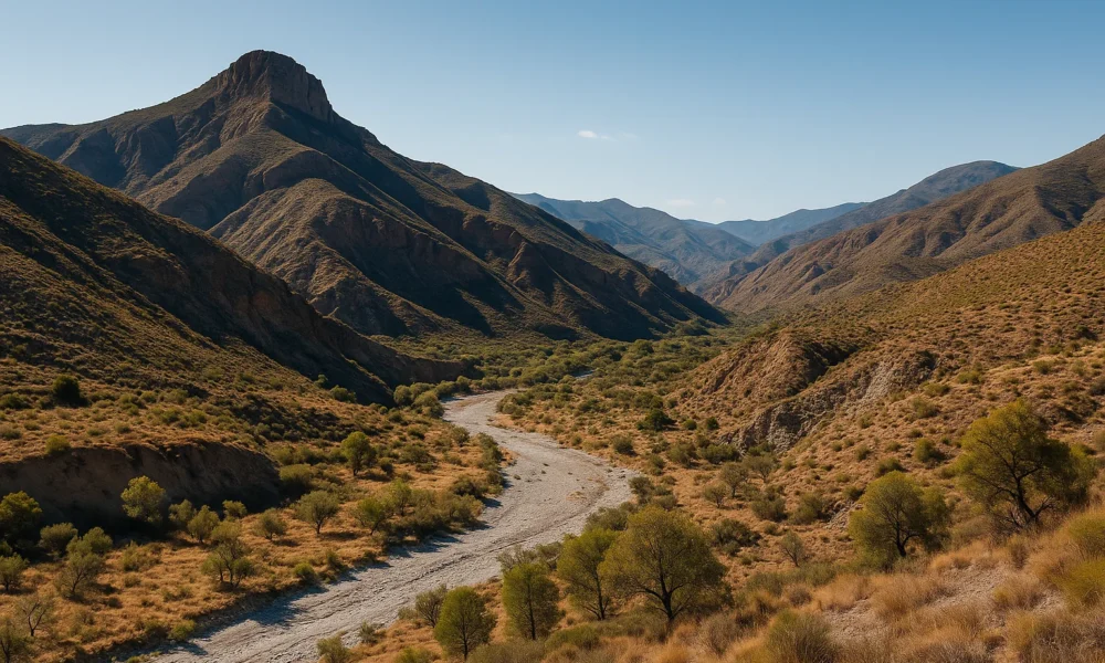 Alboloduy mountain landscape Almeria