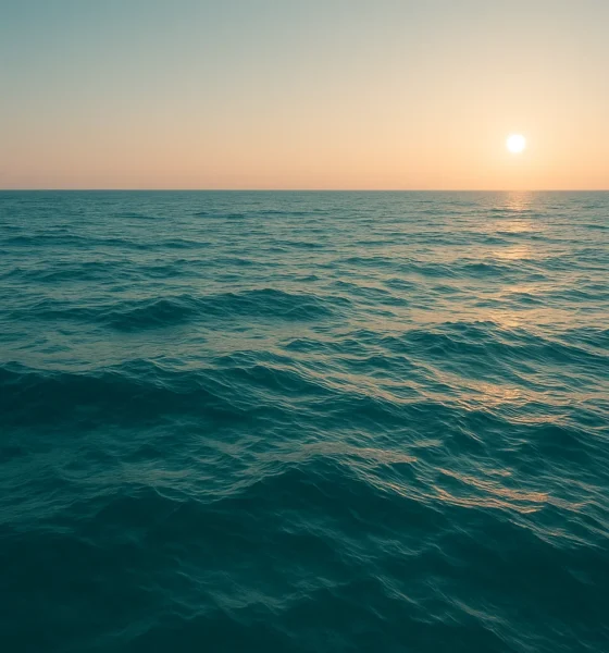 Deep blue horizon over the Alboran Sea near Almeria, symbolizing Spain’s new marine protected area