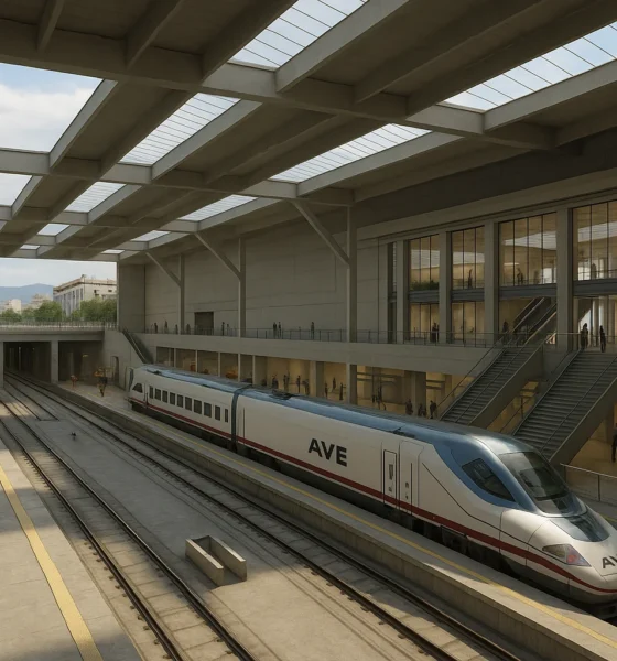 Almeria AVE station under construction