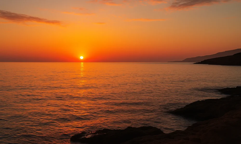 View over the Mediterranean from Almeria City