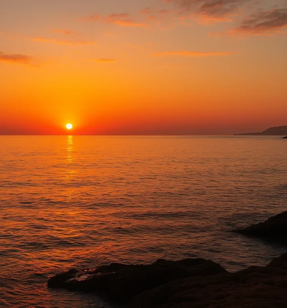 View over the Mediterranean from Almeria City