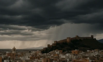 Rain clouds over Almeria city – Almeria Weather
