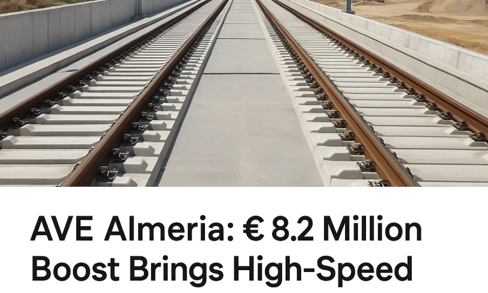 AVE Almeria high-speed train project nearing completion with new €8.2 million investment in Vera–Almeria section