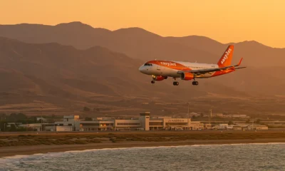 EasyJet Liverpool Almeria flight landing at Almeria Airport