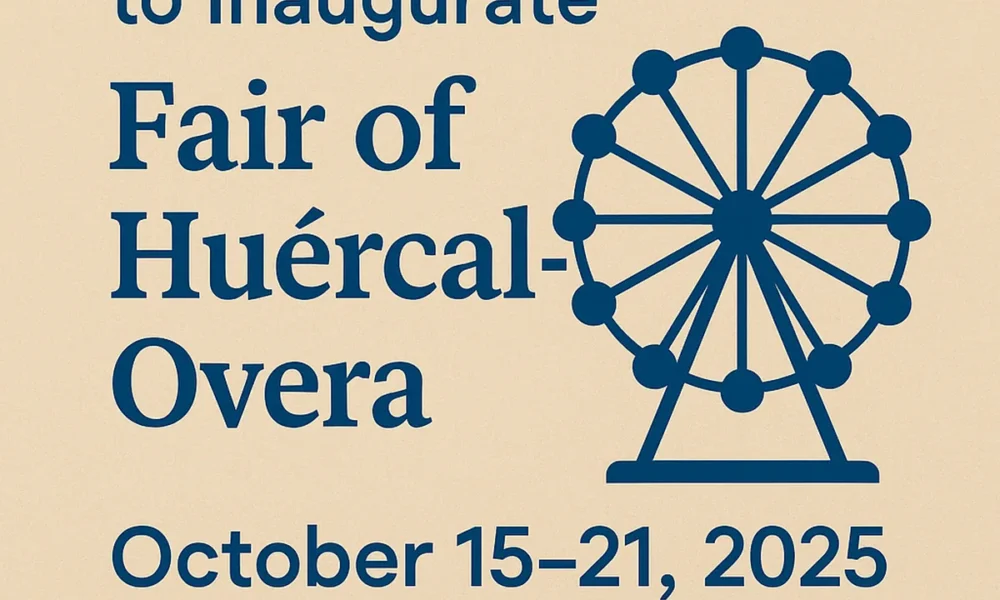Huercal Overa Fair 2025 opening speech by Blanca López at Villa de Huercal Overa Theater