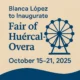 Huercal Overa Fair 2025 opening speech by Blanca López at Villa de Huercal Overa Theater