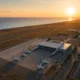 Almeria Airport winter schedule 2025 aerial view at sunset