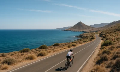 Cabo de Gata cycling route along the coastal road
