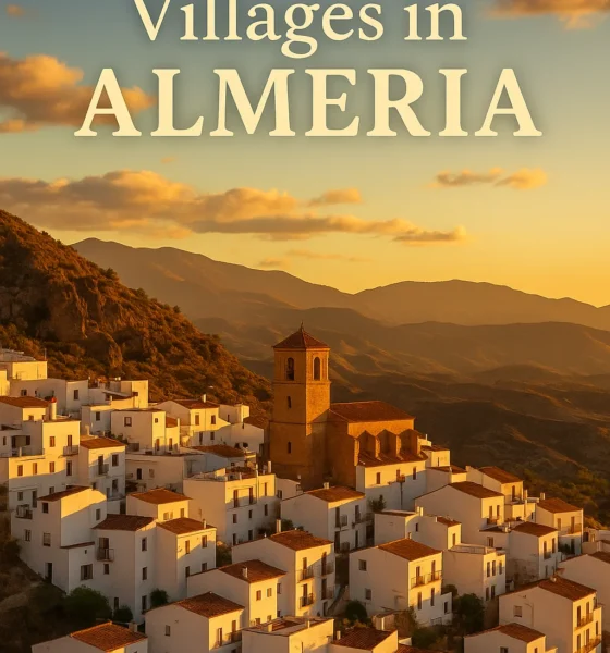 Most Beautiful Villages in Almeria – traditional Andalusian white village landscape at sunset