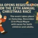 poster of the Vera Christmas Race 2025 featuring festive colours, running silhouettes and a charity theme
