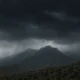 Dark Clouds during Red alert in Almeria as Storm Emilia brings extreme rainfall