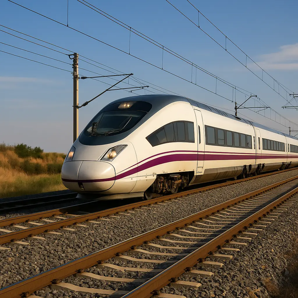 Construction area for the future AVE railway station in Almeria as part of the rail undergrounding project