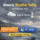 Almeria Weather Today with yellow warning for rain and storms across the province