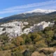 Bayarcal village in Almeria with the Sierra Nevada mountains in the background