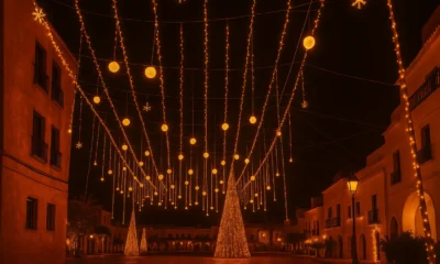 Mojacar Christmas lights in the old town – one of the most beautiful places in Almeria