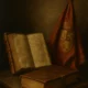 Restored 16th-century municipal minutes book and the historic Royal Banner of Vera