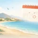 Almeria Bank Holidays 2026 illustrated with a calm coastal scene and a subtle calendar overlay.
