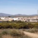 Benahadux village in the Andarax valley, surrounded by dry agricultural land near Almeria city