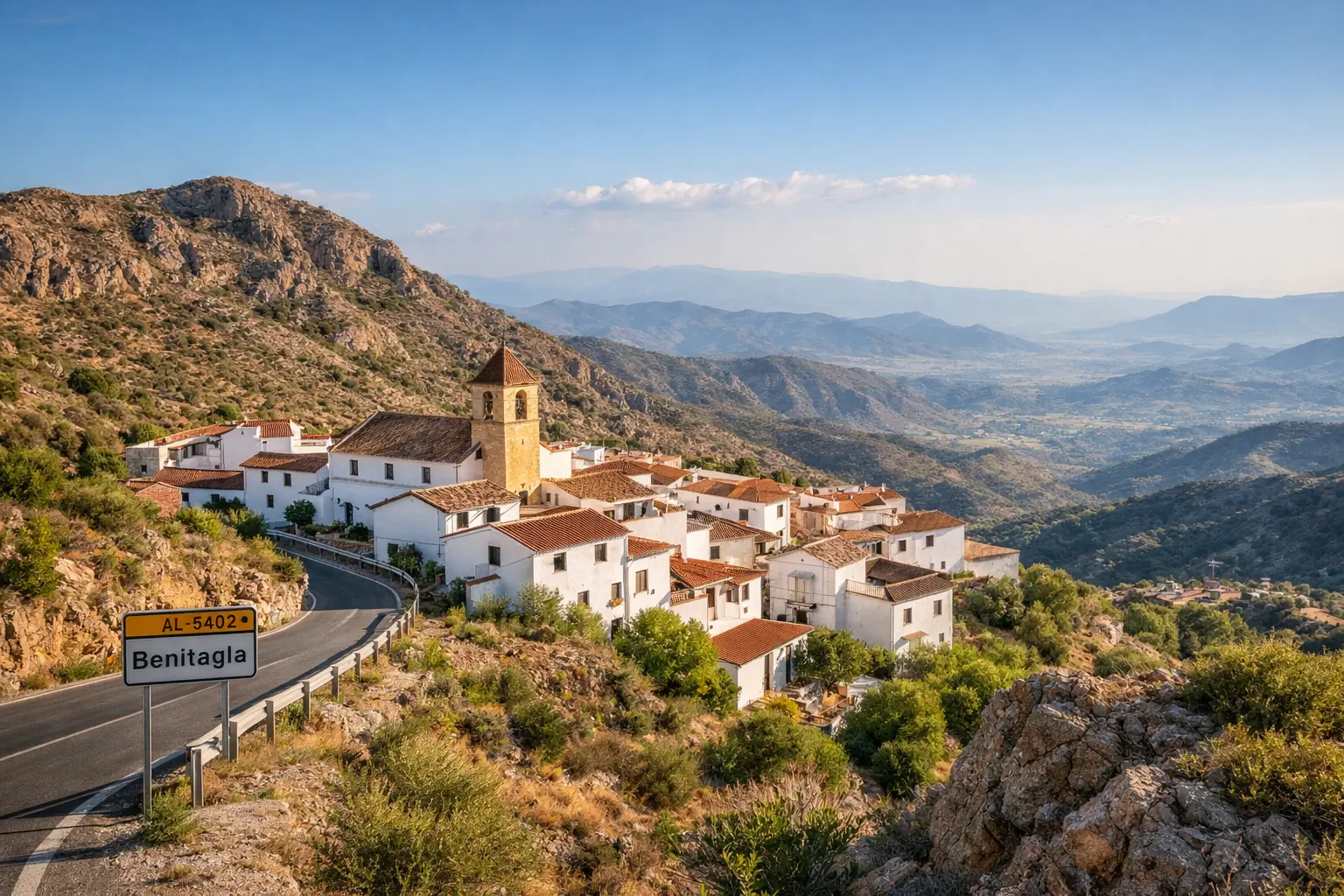 Benitagla village in the Sierra de los Filabres, Almeria