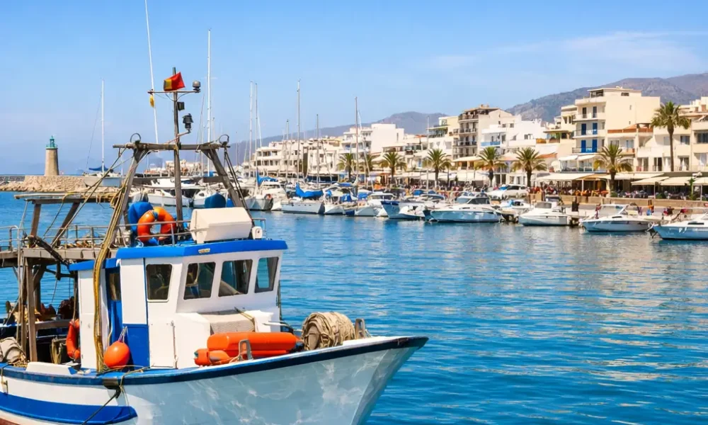 Marina and fishing boats in Garrucha harbour on the Almeria coast