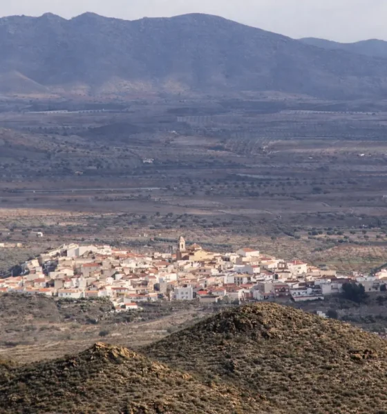 Uleila del Campo, a small working village in inland Almeria surrounded by dry agricultural landscape