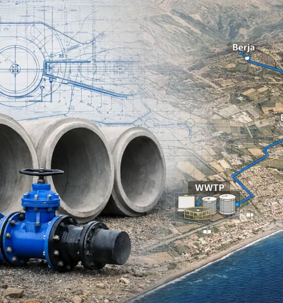 Wastewater collectors project linking Balanegra, Berja and Dalias in Almeria province