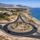 Mojacar coastal bypass A-1203 roundabout near Las Marinas