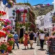 Day of the Flowers in Lucainena de las Torres with decorated streets and colourful flower displays