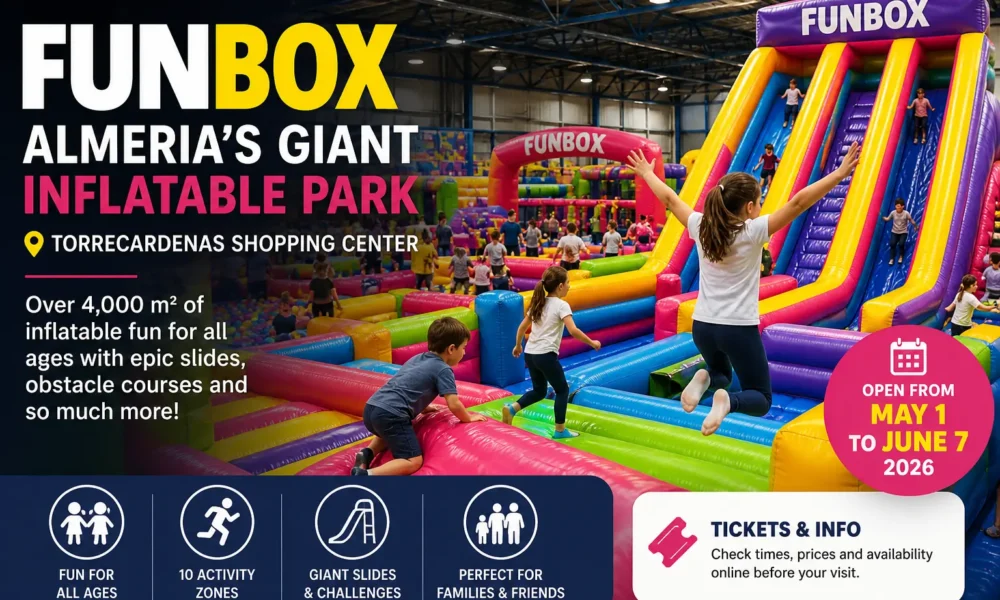Funbox has opened in Almeria at Torrecardenas with giant inflatable attractions until June 7.
