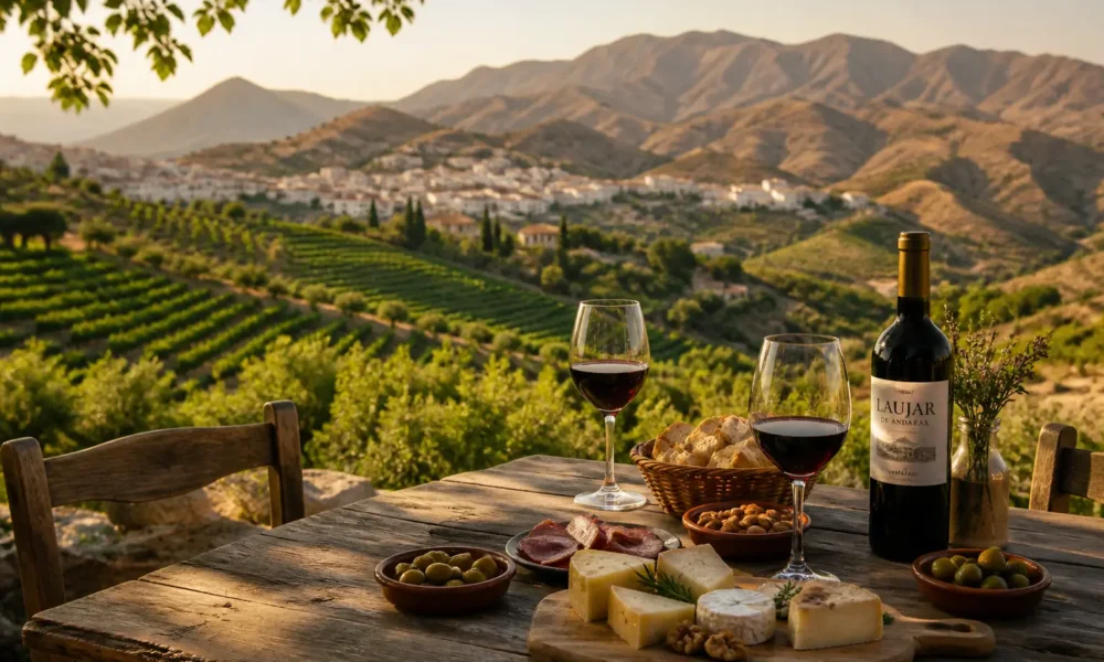 Wine tasting with vineyard views in Laujar de Andarax, one of Almeria’s leading inland wine destinations.