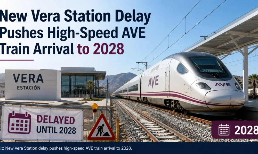 New Vera Station Delay Pushes High-Speed AVE Train Arrival to 2028