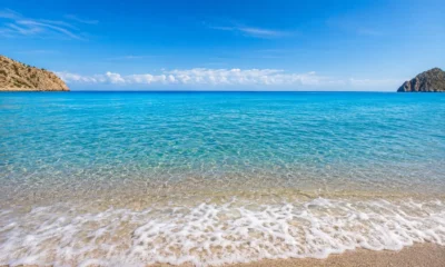 Nijar beaches with clear blue sea and shoreline view
