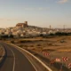 View of Vera town and A-352 road near future high-speed train station site in natural Mediterranean light