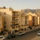 Apartment buildings in Almeria beneath the Sierra de Gador hills
